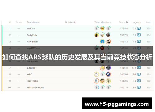 如何查找ARS球队的历史发展及其当前竞技状态分析