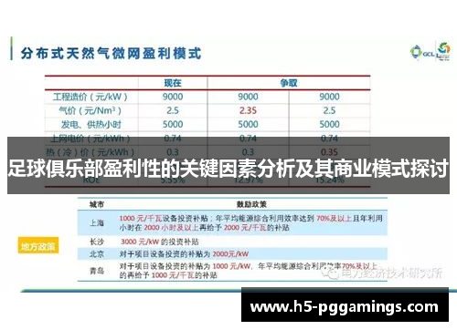 足球俱乐部盈利性的关键因素分析及其商业模式探讨